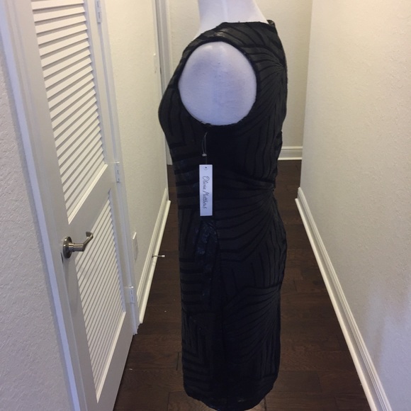 ⚡️NWT-Olivia Matthews- Sz-8-Blk Sequin Dress⚡️ - Picture 4 of 8